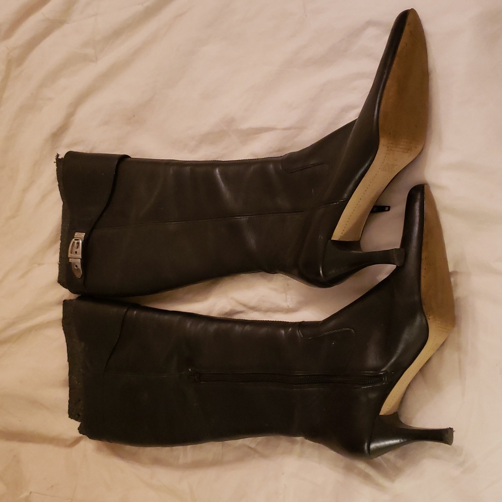 Ladies black tall boots